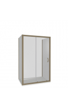 Душевое ограждение Good Door Jazze WTW-130-B-BR