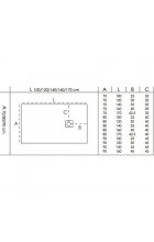 Душевой поддон Good Door Essentia 100х70 см, графит