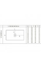 Душевой поддон Good Door Flow 120х80 см, графит