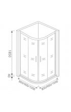 Душевой уголок Good Door NEO R-90-С-CH
