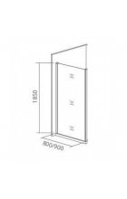 Боковая стенка Good Door NEO SP-90-C-CH