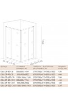 Душевой уголок Good Door IDEA CR-100-C-CH