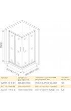 Душевой уголок Good Door Jazze CR-100-C-G