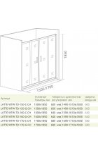 Душевая дверь Good Door Latte WTW-TD-150-C-WE