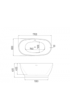 Акриловая ванна Grossman GR-2603