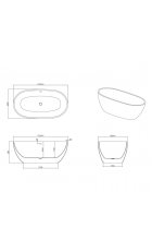 Акриловая ванна Grossman GR-2403MB