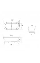 Акриловая ванна Grossman GR-27021MB Акриловая ванна Grossman GR-27021MB