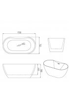 Акриловая ванна Grossman GR-12502-1 Акриловая ванна Grossman GR-12502-1