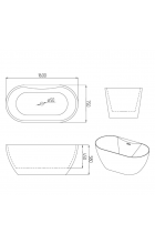 Акриловая ванна Grossman GR-12501-1 Акриловая ванна Grossman GR-12501-1