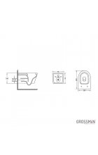 Унитаз подвесной Grossman GR-4477SQ