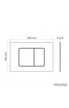 Клавиша смыва Grossman Classic 700.K31.04.32M.32M золото сатиновый