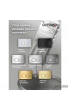 Клавиша смыва Grossman Style 700.K31.05.10M.10M хром глянцевый