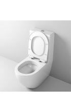 Унитаз моноблок Grossman GR-4496S напольный с тонкой крышкой, белый