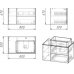 Тумба с раковиной Grossman АЛЬБА-80 см подвесная веллингтон/бриз
