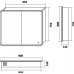 Зеркало-шкаф Grossman Адель-90 см с LED подсветкой