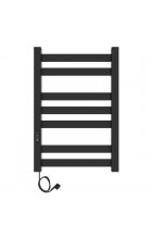 Полотенцесушитель Laris Гефест ЧКЧ П7 500х800 электрический, черный муар, левый