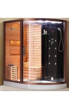 Финская сауна MEER MR-5301 L/R с душевой кабиной, сухим и влажным паром Финская сауна MEER MR-5301 L/R с душевой кабиной, сухим и влажным паром