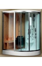 Финская сауна MEER MR-5300 L/R с душевой кабиной, сухим и влажным паром Финская сауна MEER MR-5300 L/R с душевой кабиной, сухим и влажным паром