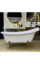 Ванна из литьевого мрамора Marmo Elite Эрмитаж 170х82 отдельностоящая