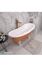 Ванна из литьевого мрамора Marmo Elite Эрмитаж 170х82 отдельностоящая
