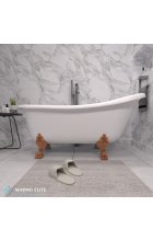 Ванна из литьевого мрамора Marmo Elite Эрмитаж 170х82 отдельностоящая