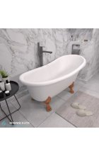 Ванна из литьевого мрамора Marmo Elite Эрмитаж 170х82 отдельностоящая