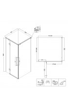 Душевой уголок Niagara Nova NG-2831-34BLACK Душевой уголок Niagara Nova NG-2831-34BLACK