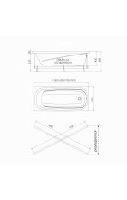 Акриловая ванна Niagara Atrio NG-A18070