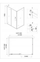 Душевой уголок Niagara Nova NG-62-10A-A100 100х100