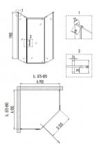 Душевой уголок Niagara NOVA NG- 6405-08 GOLD
