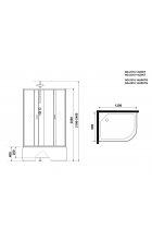 Душевая кабина Niagara NG-2310-14LBKT