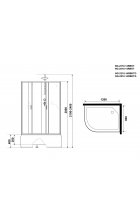 Душевая кабина Niagara NG-2310-14RBKT