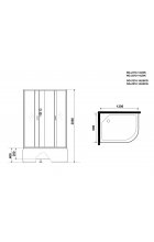 Душевая кабина Niagara NG-2310-14LBKG