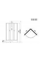 Душевая кабина Niagara NG-3302-14BKT