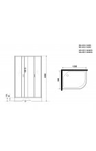 Душевая кабина Niagara NG-3312-14LBKG