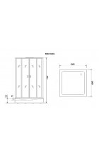 Душевая кабина Niagara Premium NG-6002-01GQ