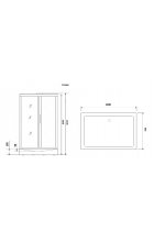 Душевая кабина Niagara Lux NG-7711WBK без крыши