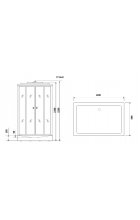 Душевая кабина Niagara Lux 7711 G/W (R/L)