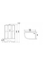 Душевая кабина Niagara Lux 7712 G/W (R/L)