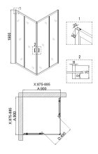 Душевой уголок Niagara NOVA NG- 6608-08