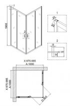 Душевой уголок Niagara NOVA NG- 6609-08