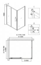 Душевой уголок Niagara NOVA NG- 6612-08
