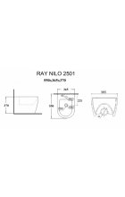 Биде NILO Ray Nilo2501 bianco