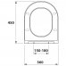 Крышка с сиденьем DP микролифт для унитаза  OWLT190302/OWLT190303 Vind Cirkel-H/G