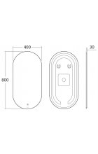 Зеркало с LED подсветкой OWL Rusken OWLM200301 