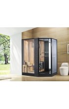 Душевая кабина Orans SR-89103S R/L black с паром