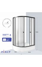 Душевой уголок Parly ZFM1201B R 