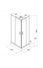 Душевой уголок Parly QZ81S N