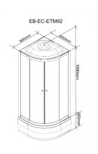 Душевая кабина Parly EFM921