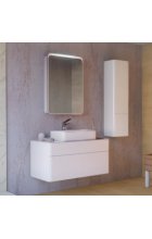 Тумба с раковиной RAVAL Pure 100 подвесная белая